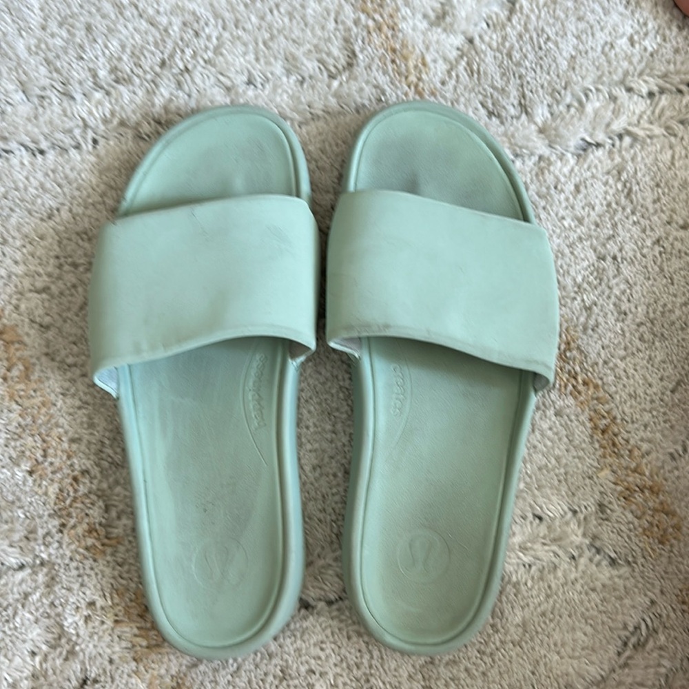 lululemon Restful Slides- Mint Green